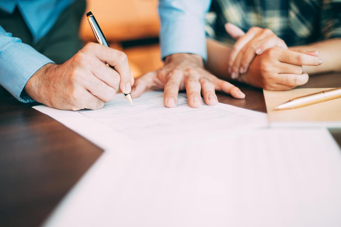 Signing contracts