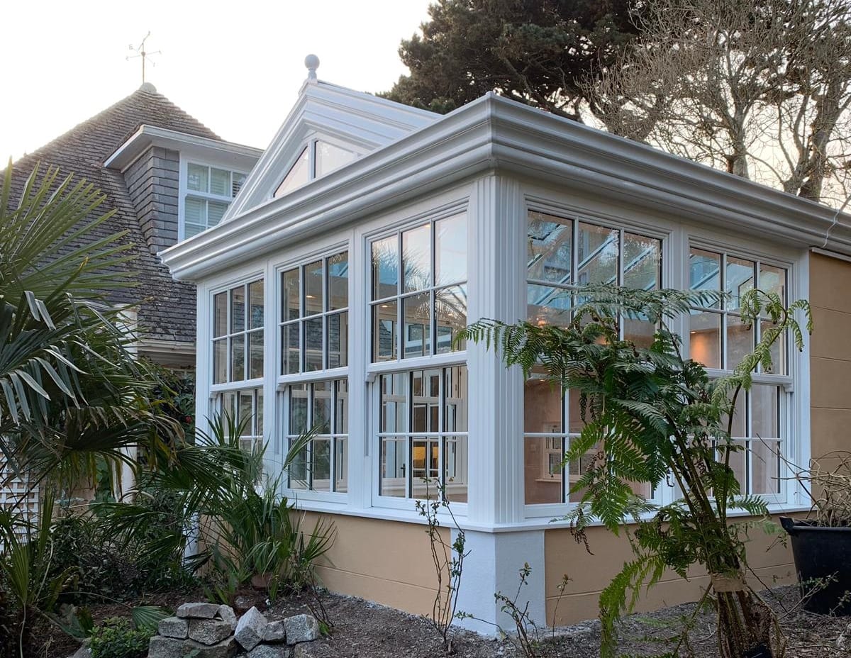 A Stunning Backyard Orangery in Cornwall