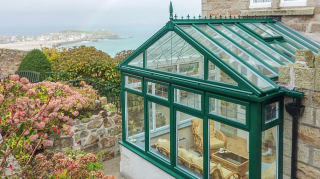 Coloured uPVC conservatory