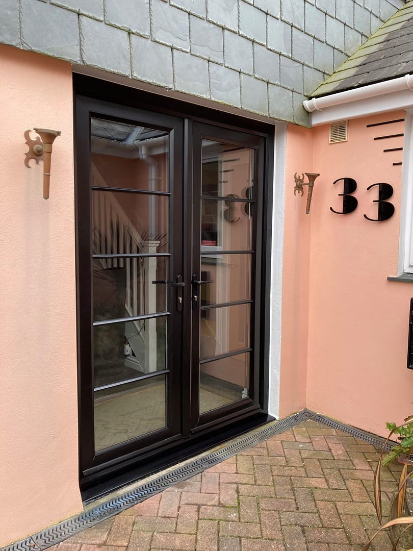 A stylish and secure French door in Cornwall by Philip Whear