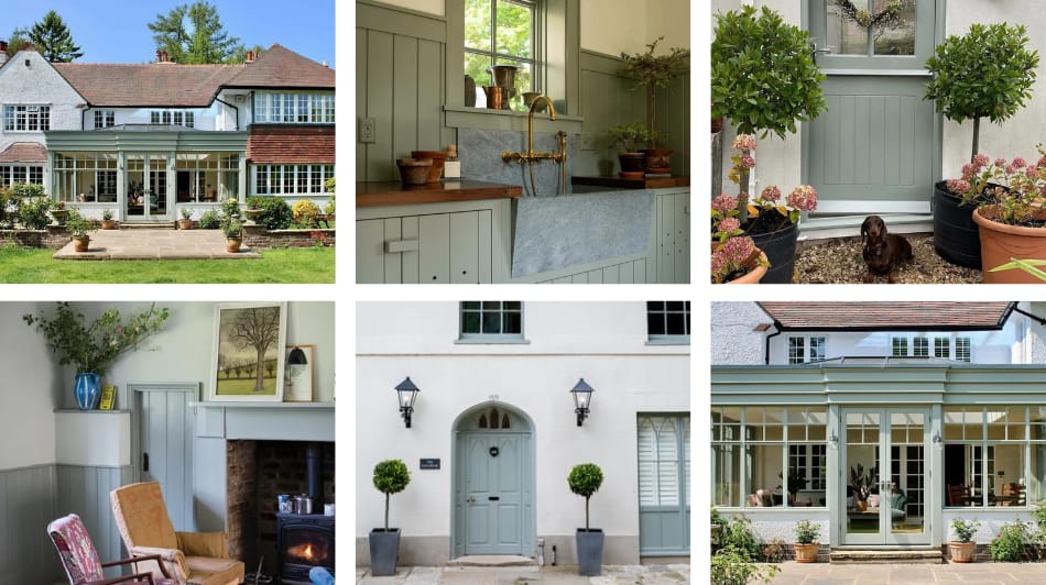 Farrow and Ball Pigeon Doors Windows
