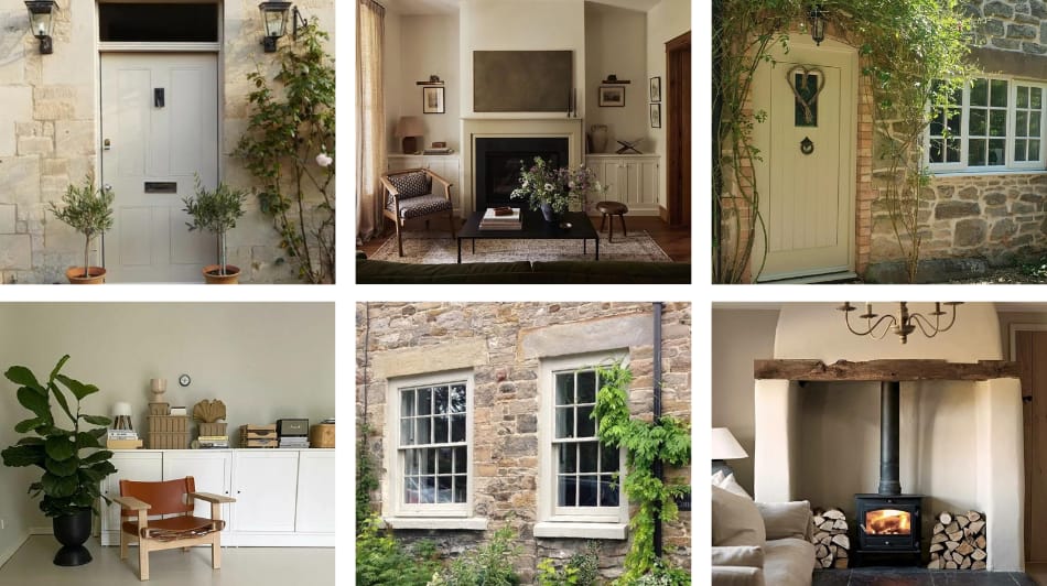Farrow and Ball Stony Grey Paint Doors Windows